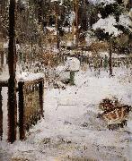 Nikolay Fechin The scene of winter oil painting on canvas